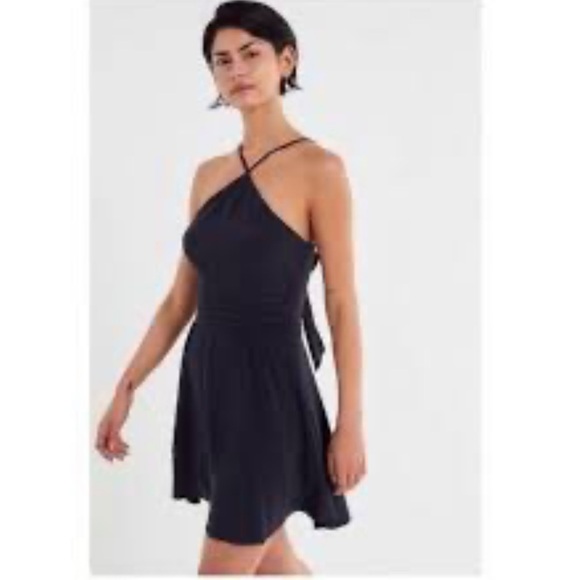 Urban Outfitters Marabella Y-Neck‎ Mini Dress. Size S - Picture 1 of 12
